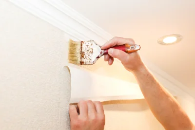 Pose de papier peint à Plounévézel — revêtements muraux et toiles de verre